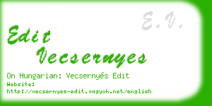 edit vecsernyes business card