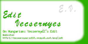 edit vecsernyes business card